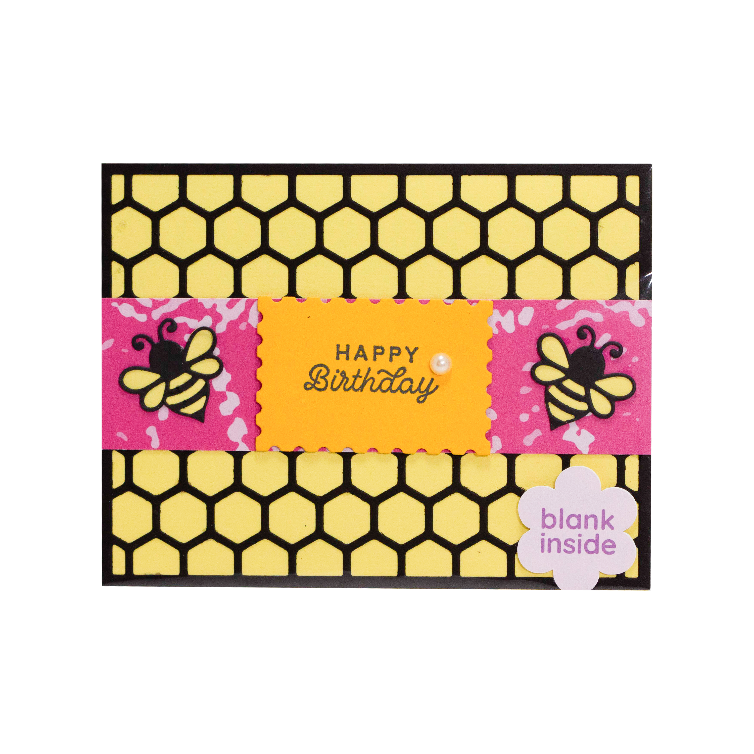 Bees with Honey Comb I Birthday Card