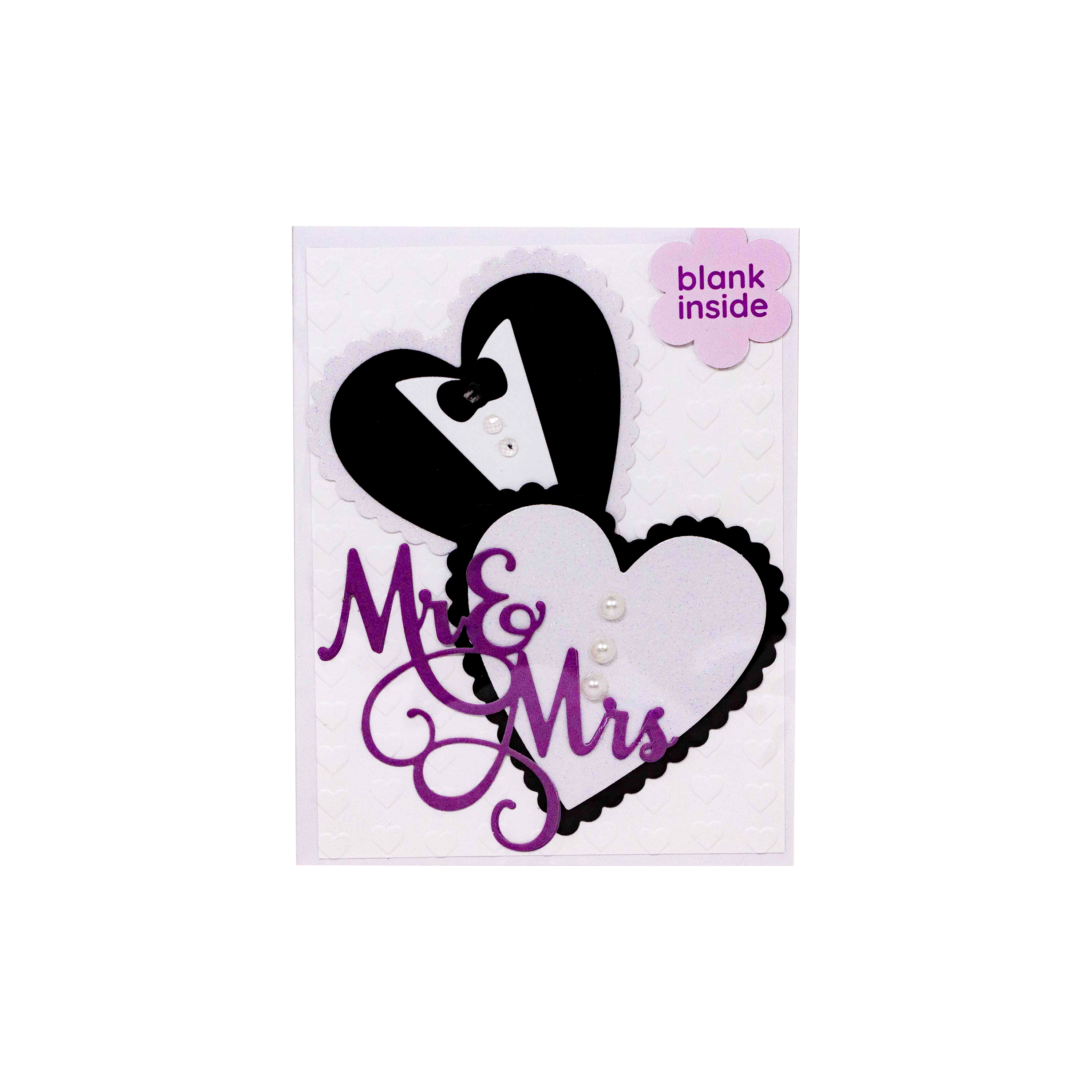 Mr. & Mrs.  Purple I Wedding Card