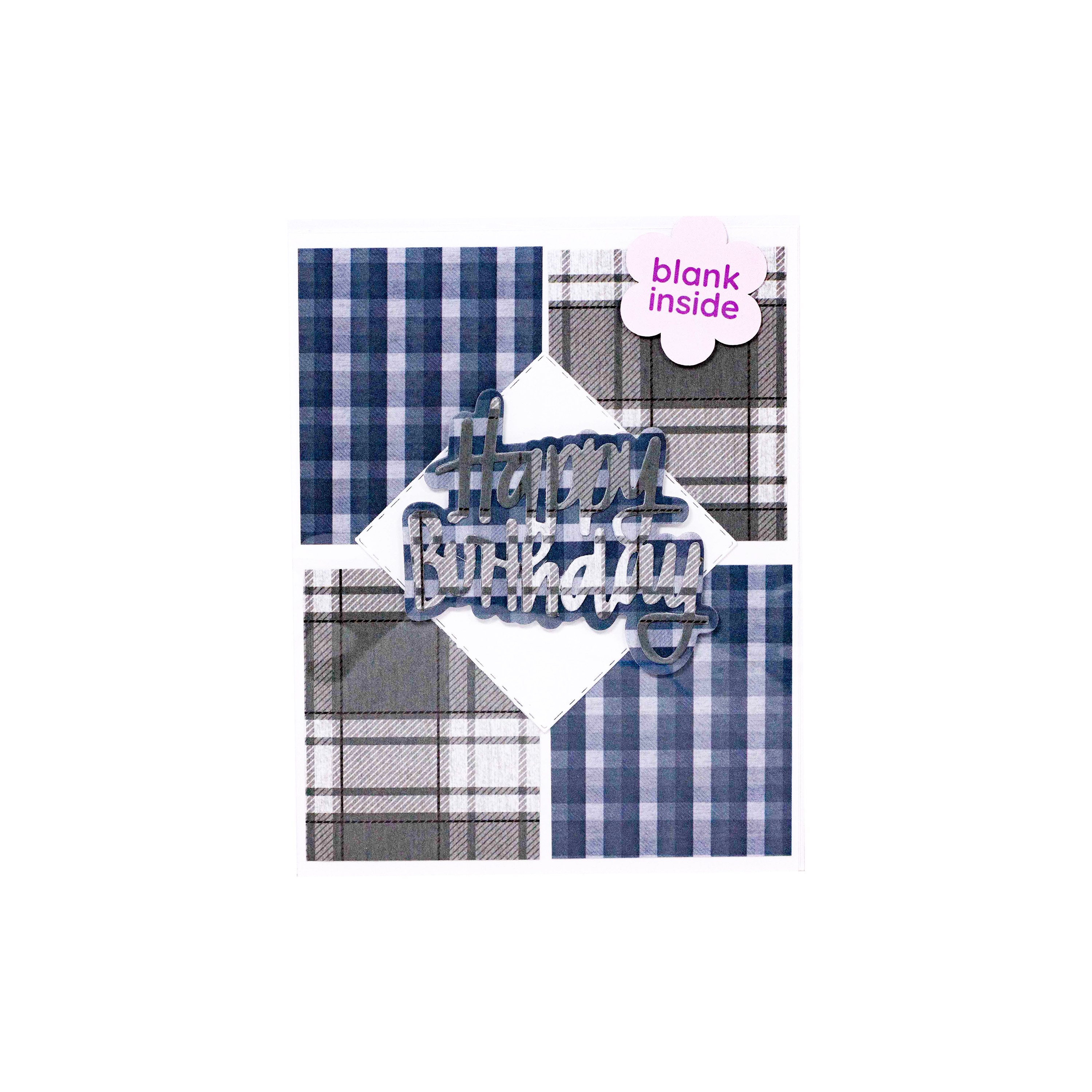 Happy Birthday Masculine-Plaid