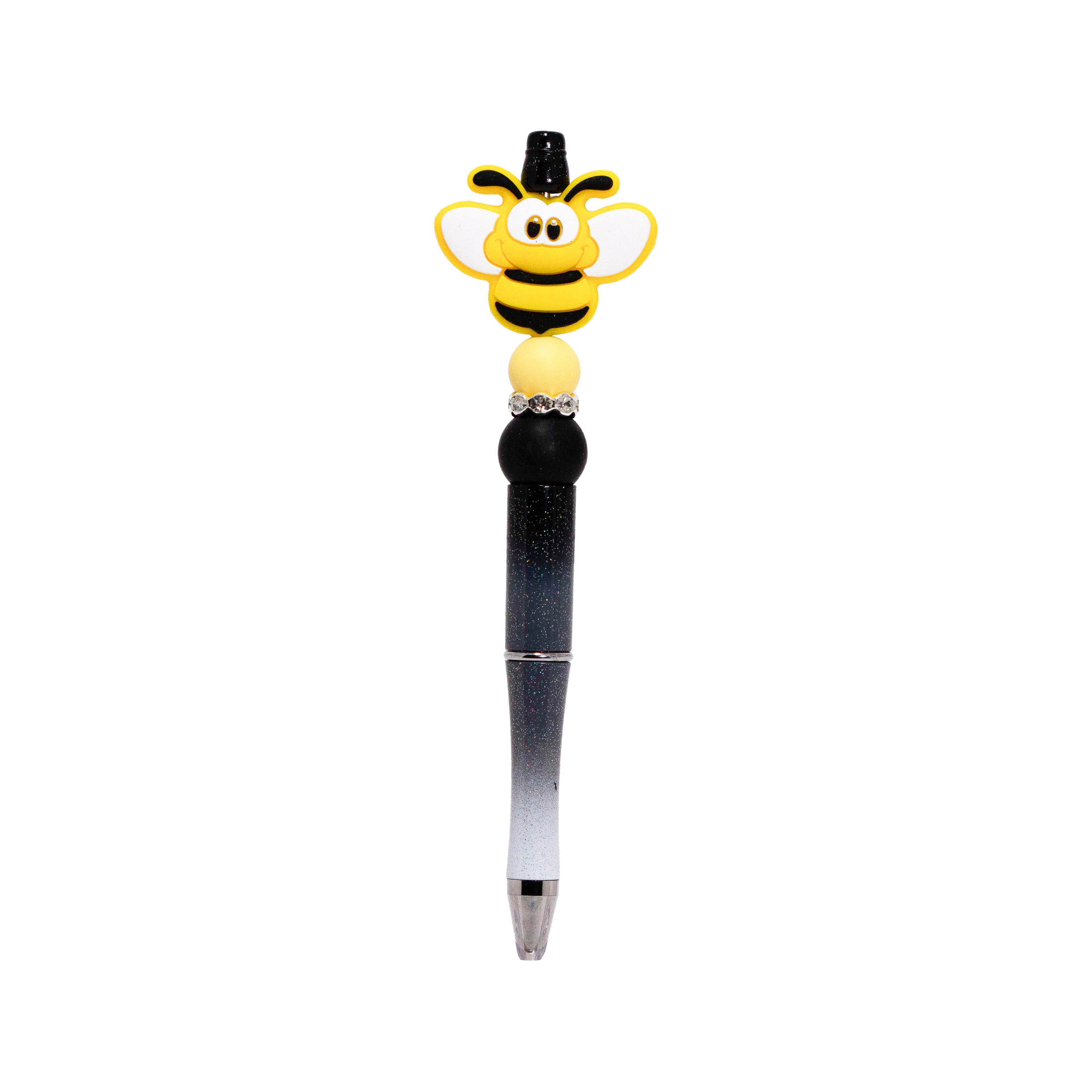 1 Large Bee Focal Bee With 1 Yellow and 1 Black Bead with a Sparkle Bead Between the Black and Yellow Bead