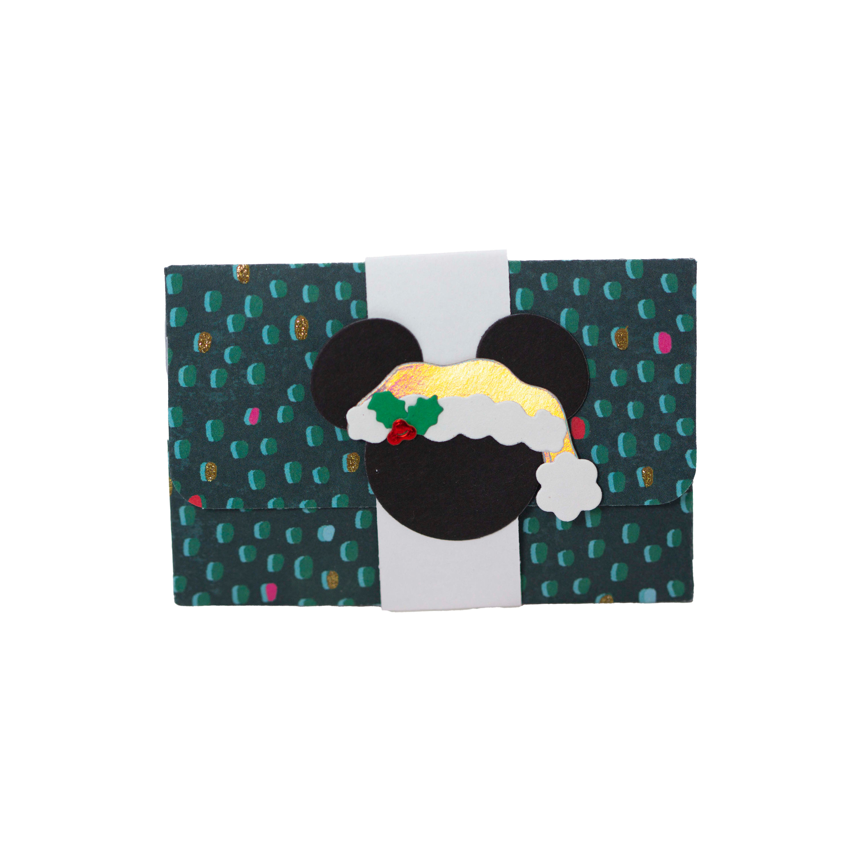Mickey Mouse Head on Green Gumdrop Background Rainbow Hat
