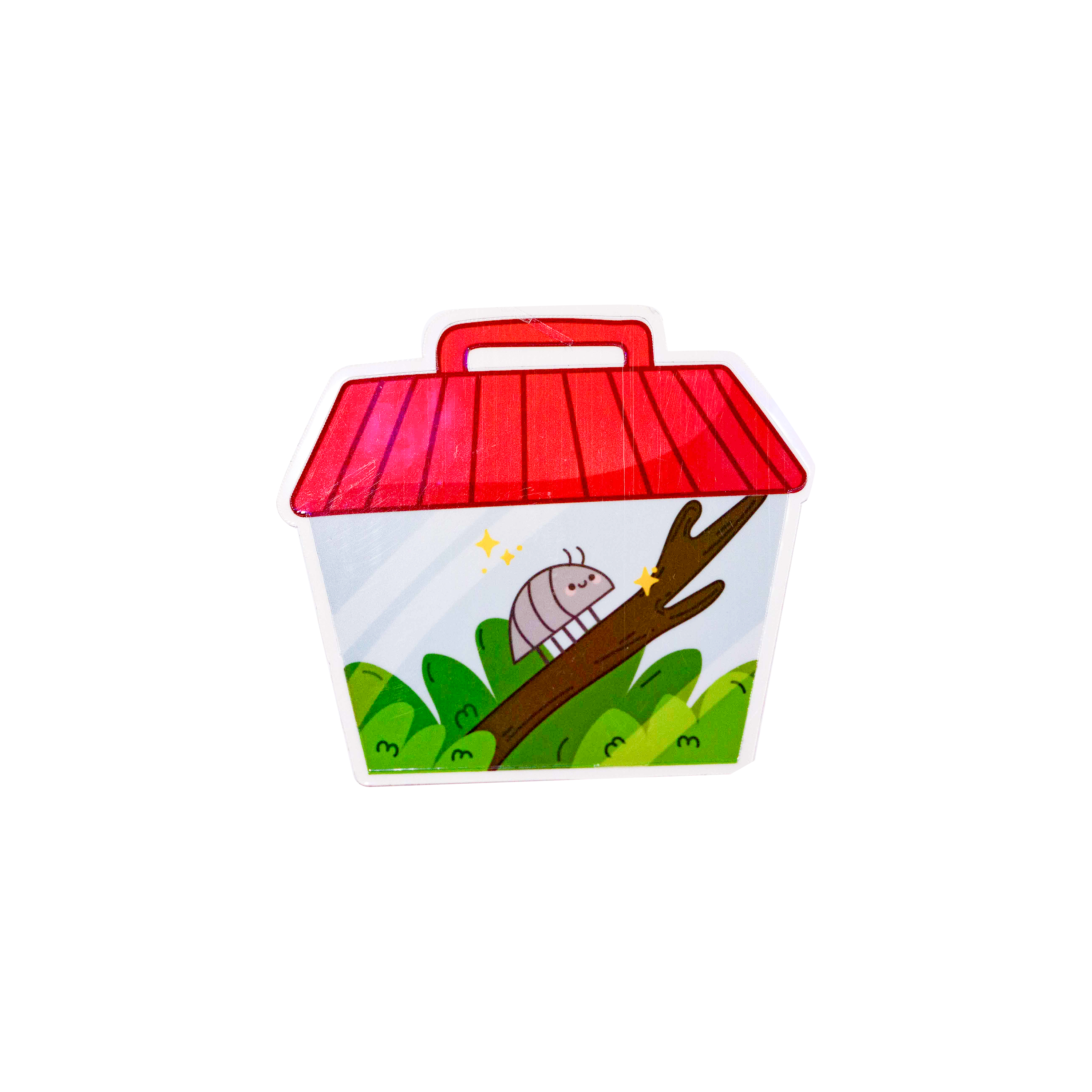 Pillbug Bug Catcher | Sticker