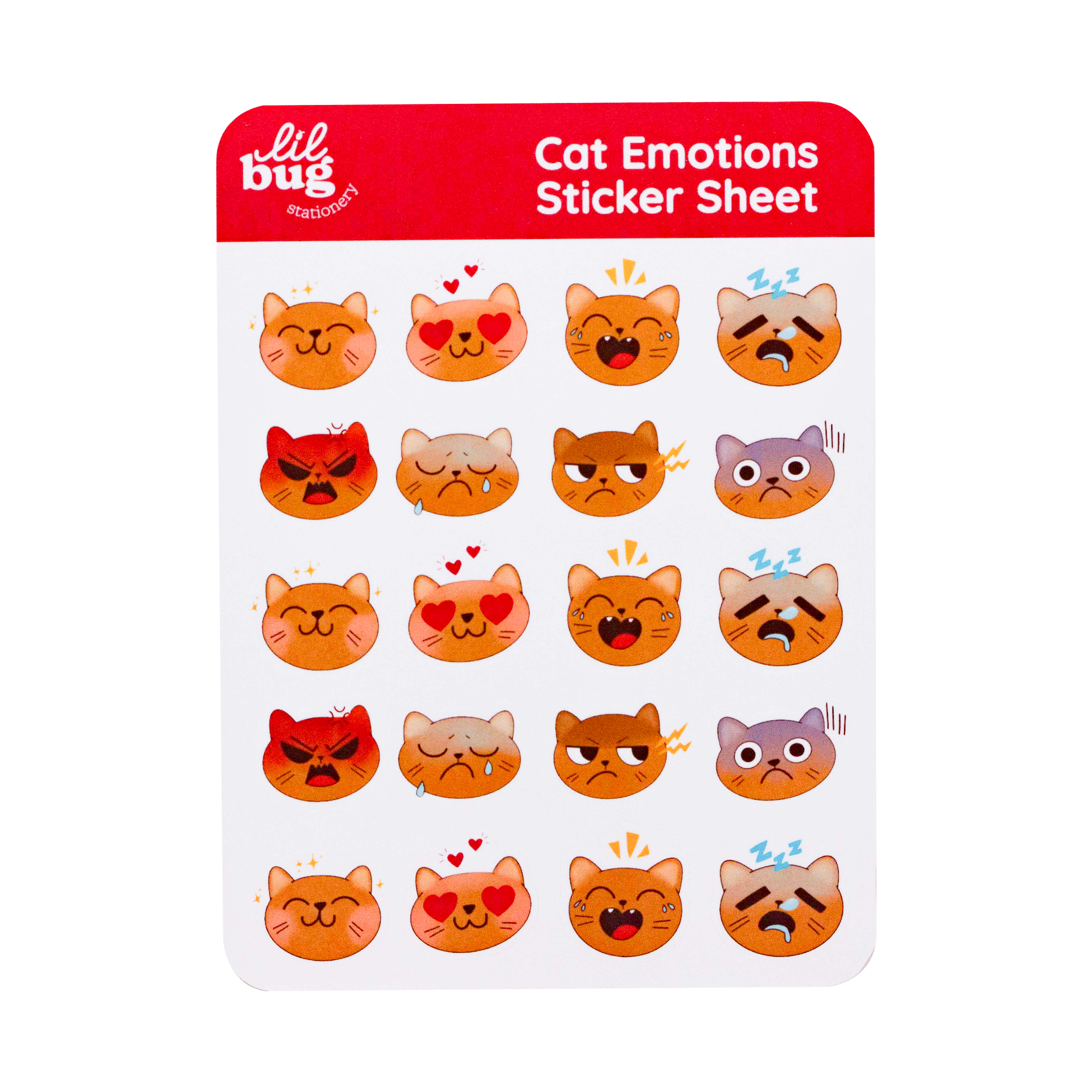Cat Emotions | Sticker Sheet