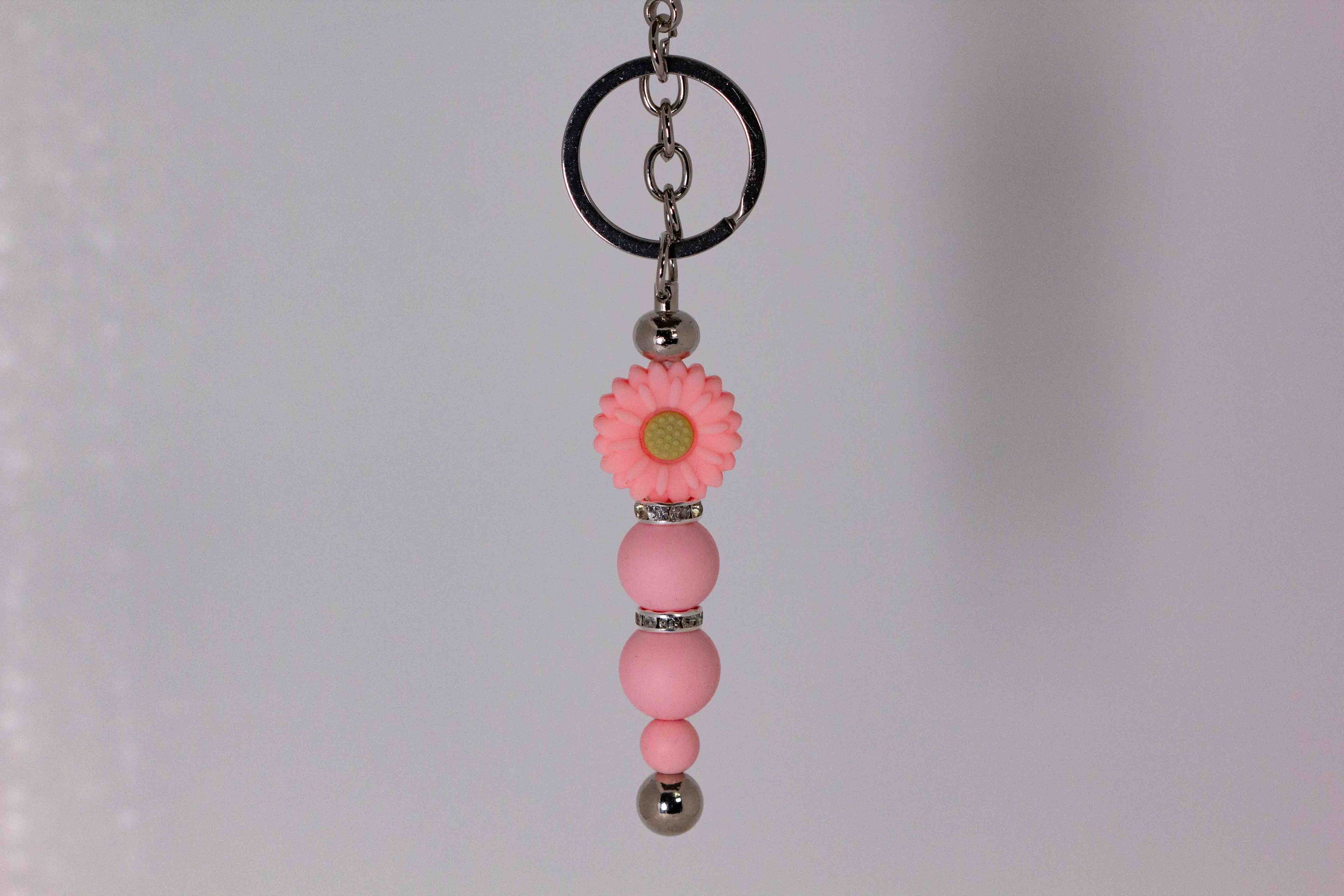 Flower with Bling and Beads I Keychain