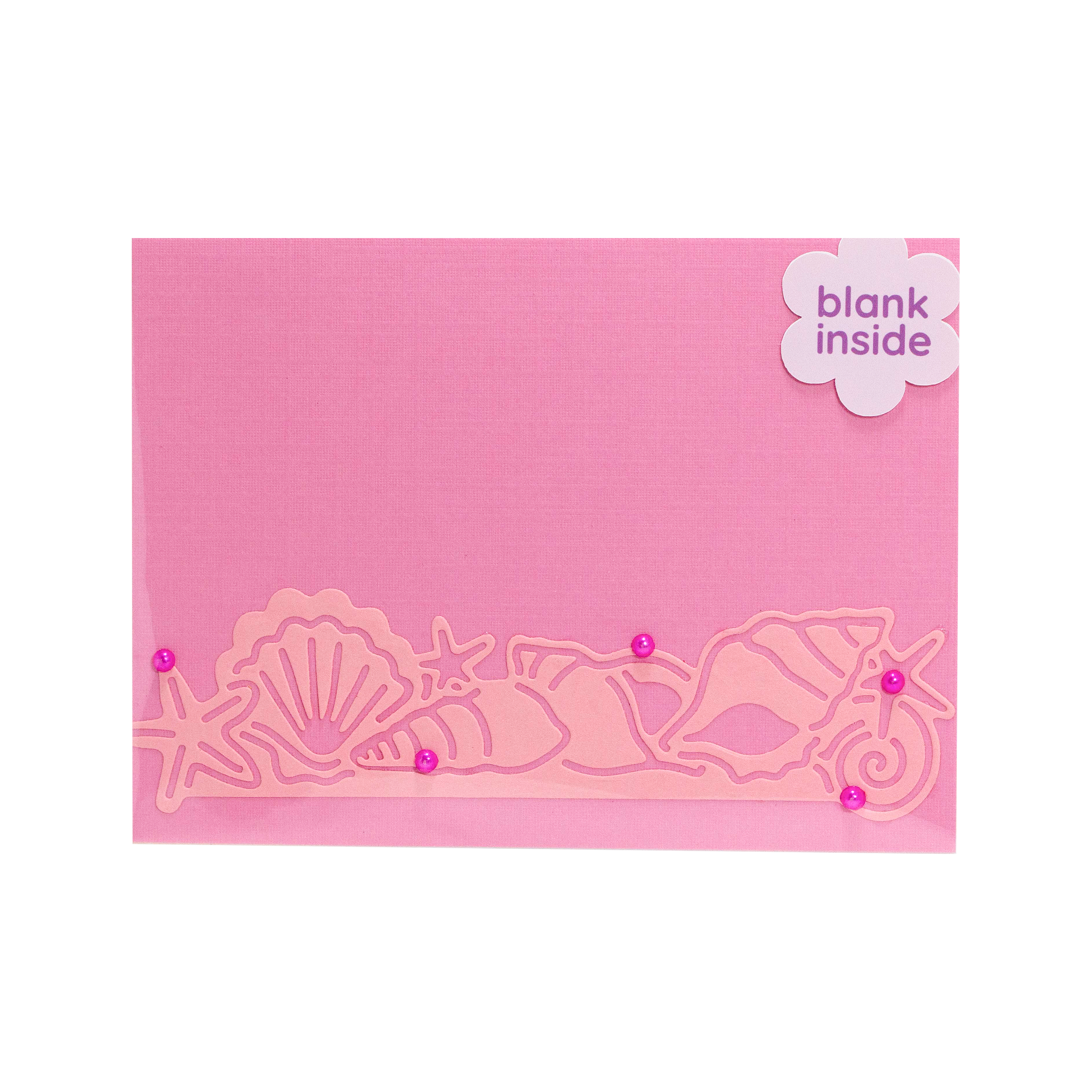 Pink Shells I Note Card