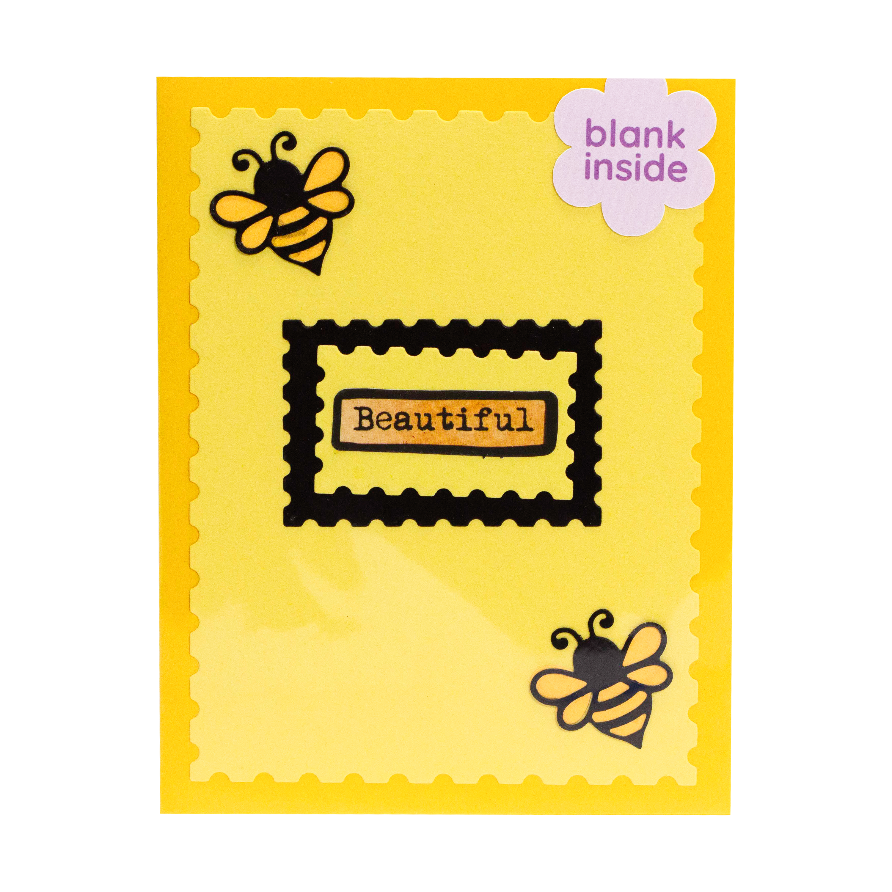 2 Bees, with Beautiful I -Note Card