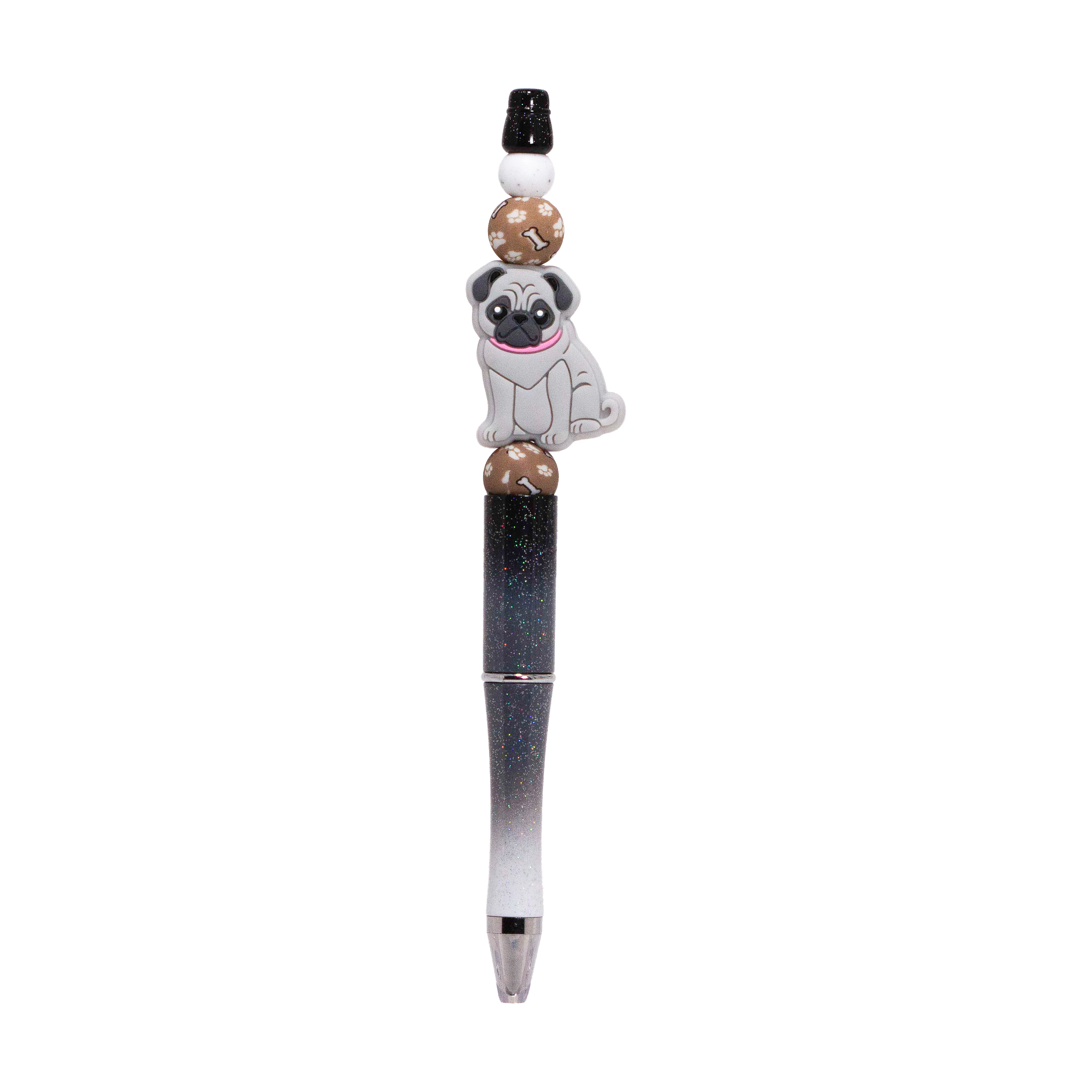1 Pug Silicone I Beaded Pen